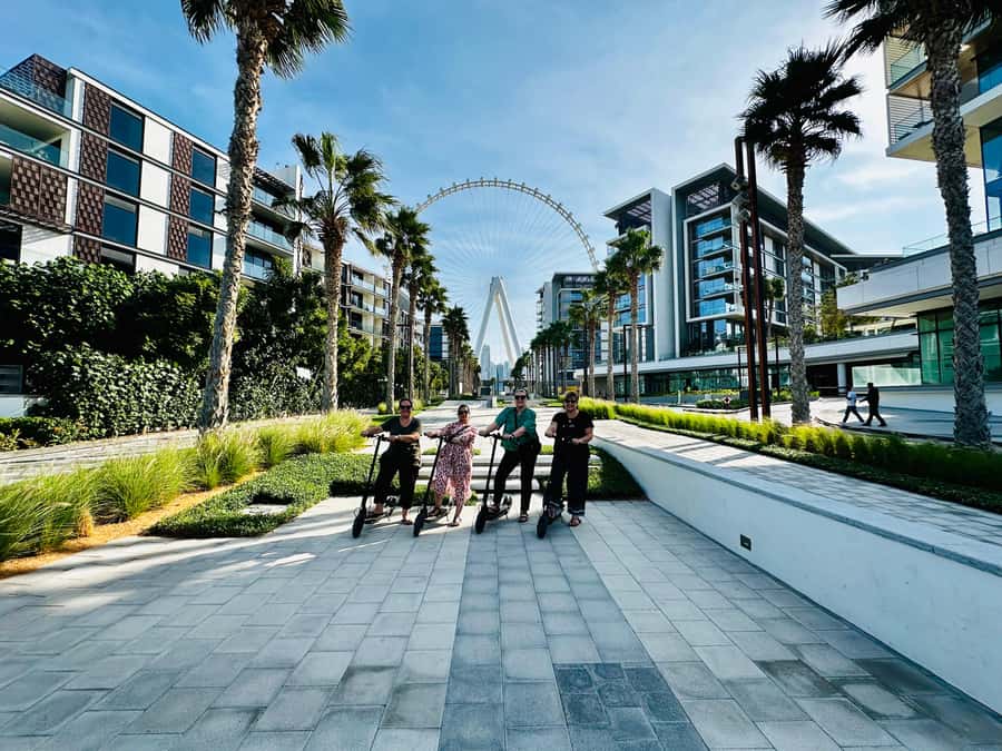 Dubai: E-Scooter Guided Tour of Marina, JBR & Bluewaters - Dubai Marina Walk and Marina Block