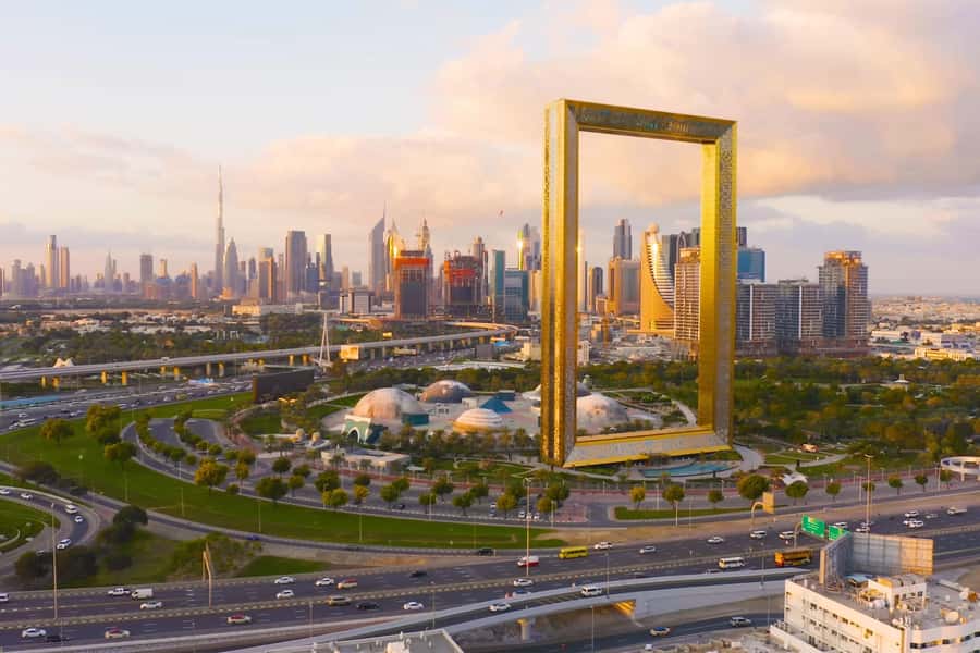Dubai: Entry Ticket to the Dubai Frame with Deck Access - The elevator ride leads to the best views