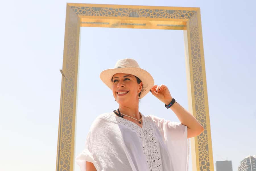 Dubai: Entry Ticket to the Dubai Frame with Deck Access - The Future section ends with a very Dubai-style vision