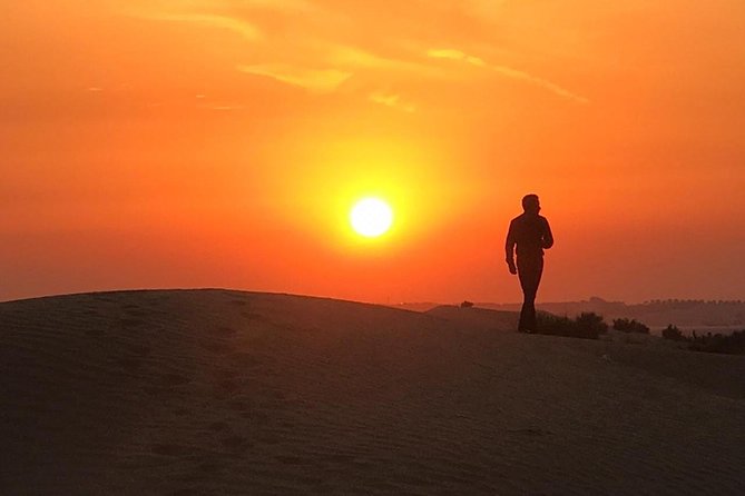 Dubai Evening 4x4 Desert Safari, Shows, Camel Ride BBQ Dinner - Coffee, dates, and a shared Bedouin camp