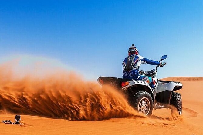 Dubai Evening Desert Safari with Quad bike, Dinner and Show - What the $100.21 price really buys