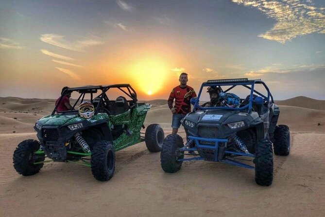 Dubai Evening Desert Safari with Thrilling Dune Buggy Adventure - From Dubai pickup to the red dunes