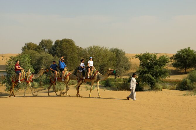 Dubai Evening Heritage Safari by Vintage G Class Al Marmoom Oasis - Sunset, Arabic clothing, and the falcon photo