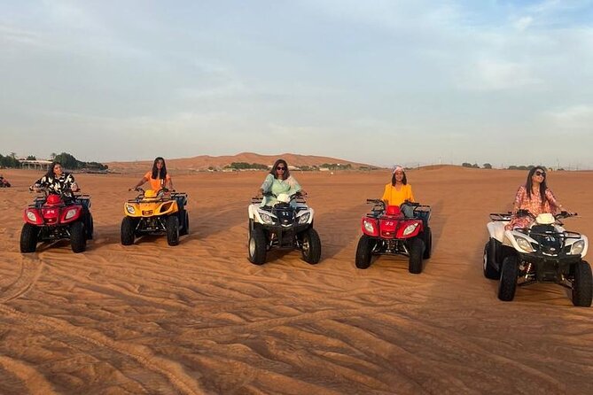 Dubai Evening Safari With Quad Biking VIP BBQ 10 Show Camel Ride - Lahbab’s red dunes provide the setting
