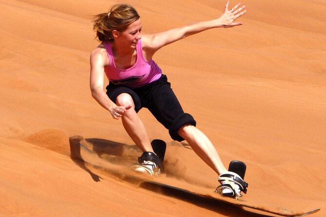 Dubai Evening4x4Desert Safari BBQ Dinner,4 Live Shows,Camel Ride - Sandboarding and the short camel ride