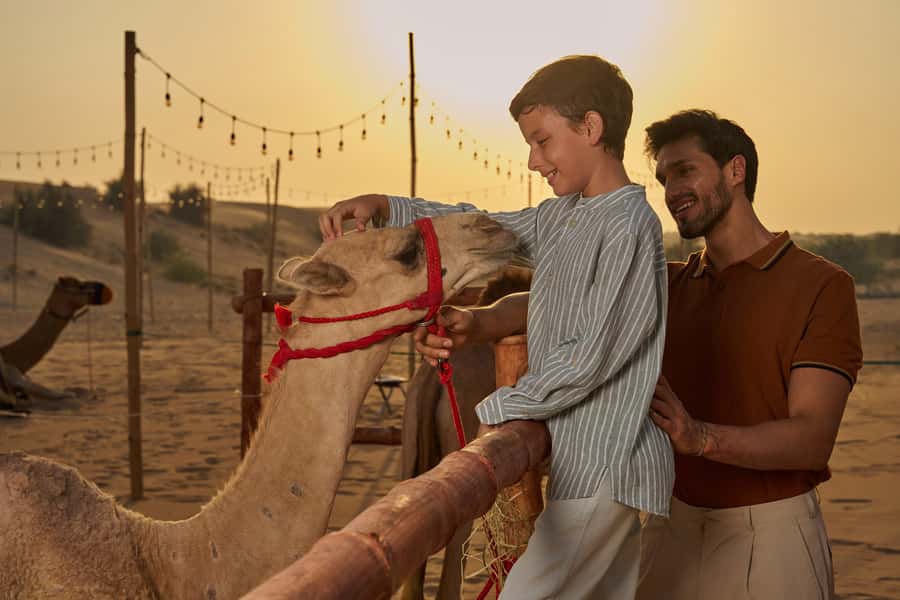 Dubai: Exclusive VIP Desert Safari Dinner with Live Show - Red dunes, sandboarding, and the sunset stop