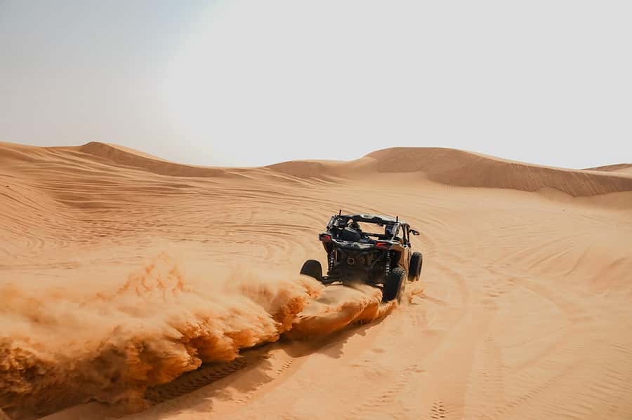 Dubai: Extreme Can-Am Buggy Desert Safari Adventure - Safety briefing before the throttle opens