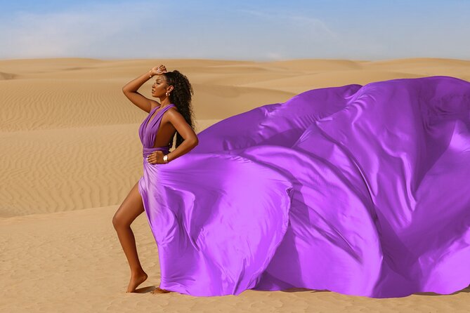 Dubai Flying Dress Private Photoshoot in the Desert - The One-Hour Photo Session