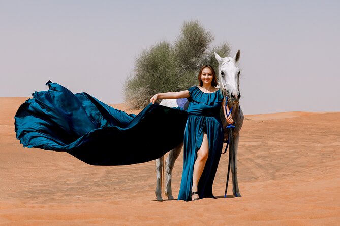 Dubai: Flying Dress with Photography and Exciting Dune Activities - Arriving at Lahbab for dune bashing