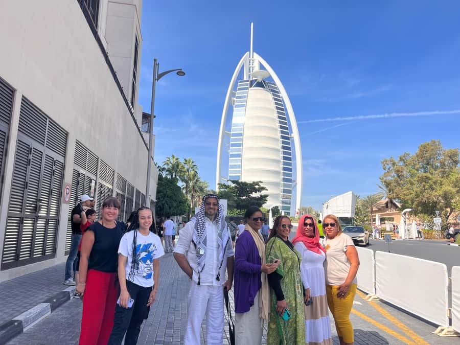 Dubai: Future Museum, Burj Al Arab, and Dubai Frame Tour - Palm Jumeirah and Atlantis from the road