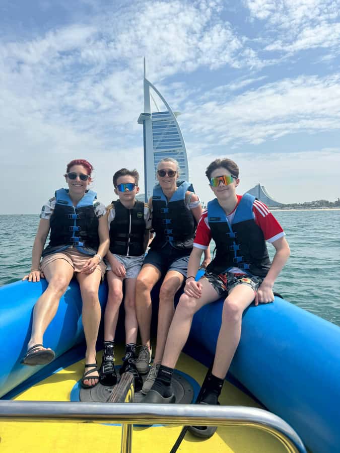 Dubai: Guided Speedboat Tour with City Sights & Ice Cream. - A fast look at Burj Al Arab
