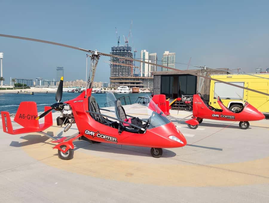 Dubai: Gyrocopter Introductory Flight - Seeing Palm Jumeirah from above