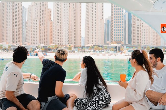 Dubai Harbour Luxury Yacht Tour with BBQ & Drinks - Palm Jumeirah from the best side