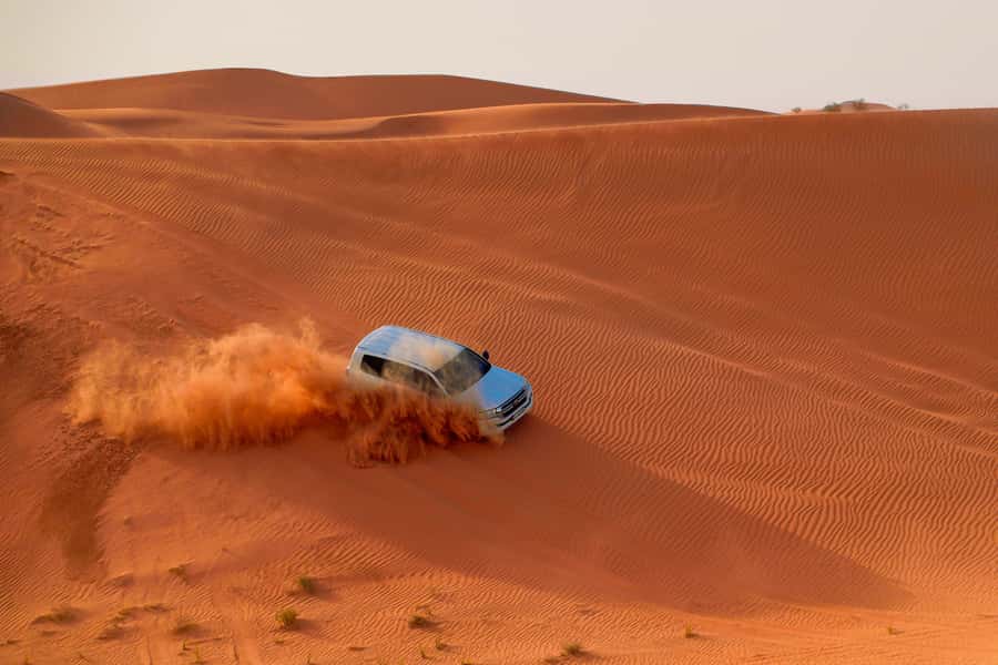 Dubai: Helicopter Ride, Desert Safari, Camels & Refreshments - Optional Quad Biking Across the Red Dunes