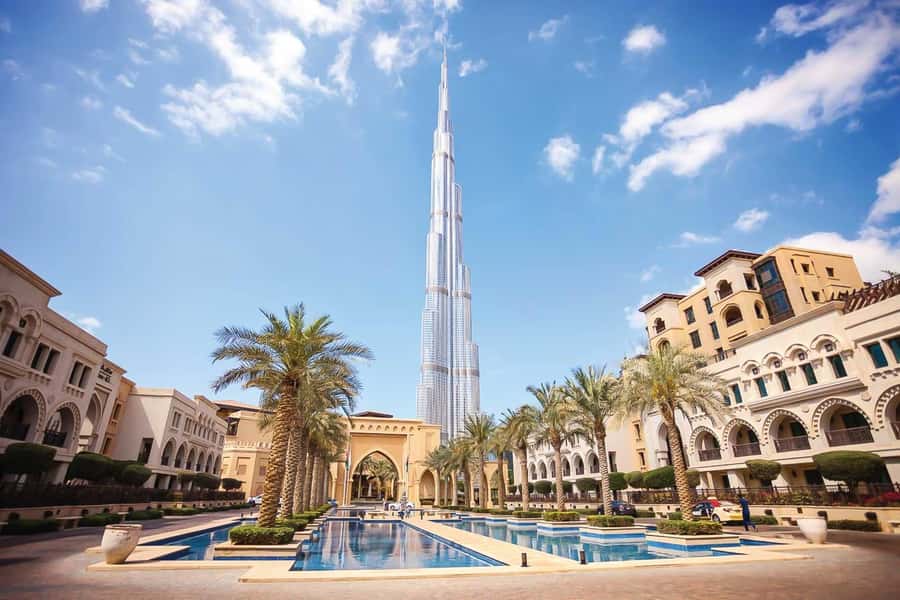 Dubai Heritage & Burj Khalifa Experience - Jumeirah Beach and the sail-shaped Burj Al Arab