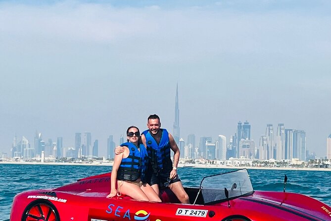 Dubai Jet Car Experience with Optional Transfers - Driving beside the Dubai Marina skyline