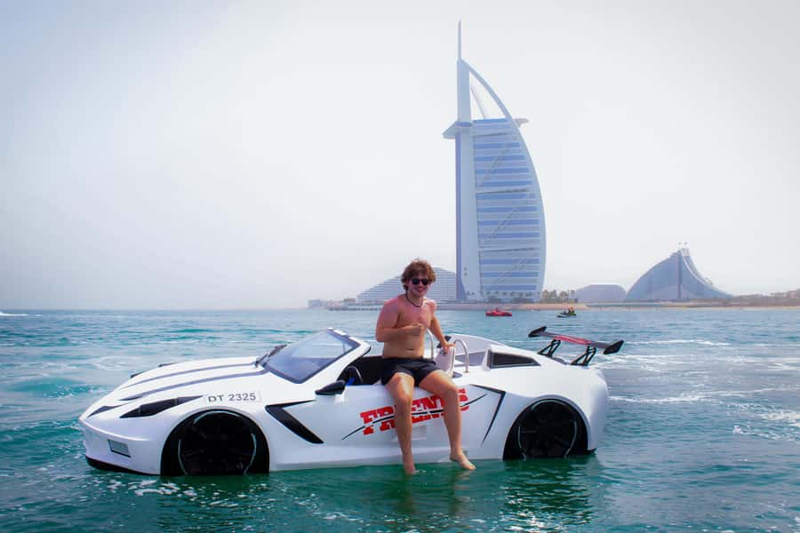 Dubai: Jet Car to Burj Al Arab with Breakfast and Soft drink - What a jet car ride in Dubai is really like