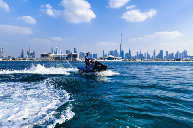 Dubai: Jet ski Adventure Rides Burj Al Arab, Burj Khalifa & Atlantis - Riding toward Burj Al Arab