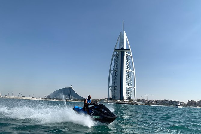 Dubai: Jet ski Adventure Rides Burj Al Arab, Burj Khalifa & Atlantis - Palm Jumeirah and Atlantis from the Gulf
