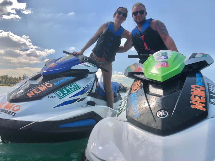 Dubai Jet Ski: Burj Khalifa, Burj Al Arab, Pics & Ice Cream! - Jumeirah Beach and the open-water rush