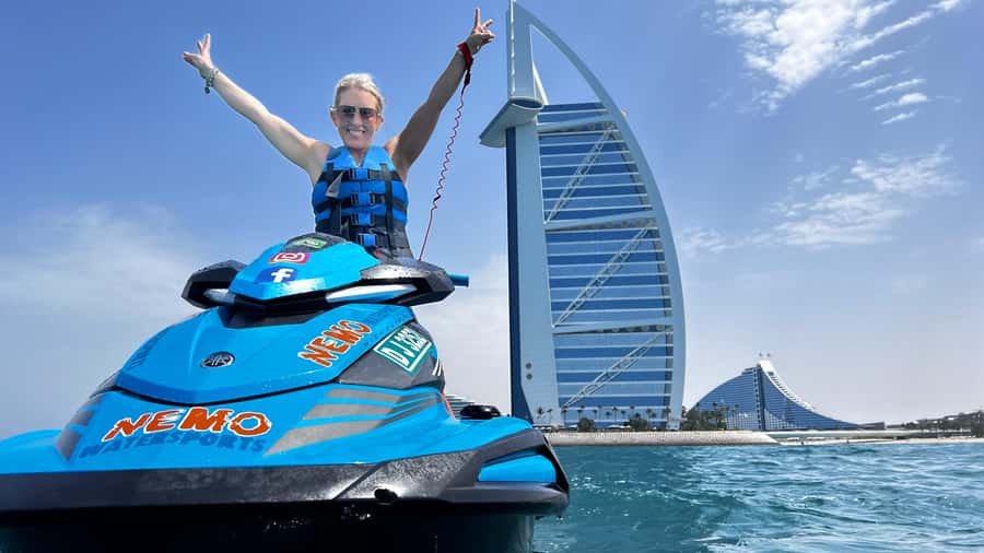 Dubai: Jet Ski to Atlantis with Videos, Photos and Ice Cream - Starting at Umm Suqeim Fishing Harbour