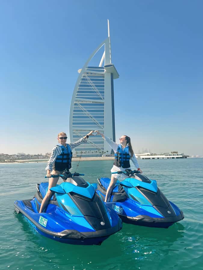 Dubai: Jet Ski Tour of Burj Al Arab with Photos & Videos - The safety briefing and first run