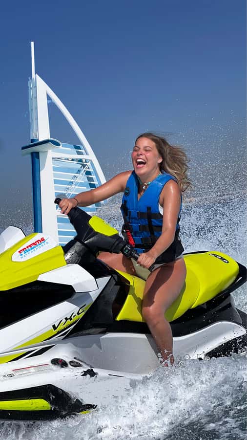 Dubai: Jet Ski Tour to Burj Al Arab and Atlantis - The Burj Al Arab photo stop