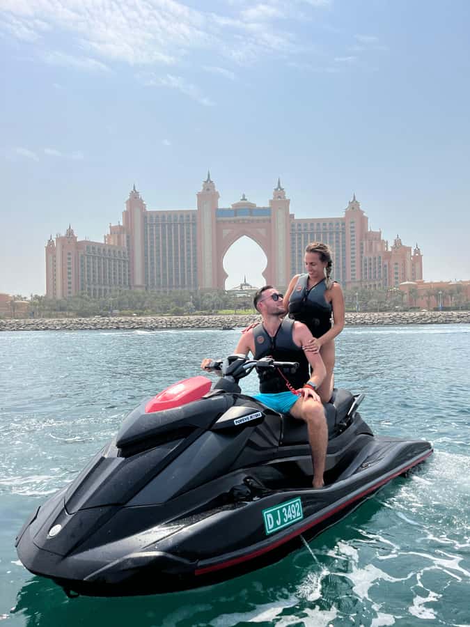 Dubai: Jet Ski Tour To Dubai marina, JBR - Meeting near Burj Al Arab and getting ready
