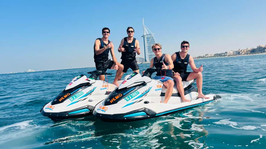 Dubai: Jetski to Burj Arab-Atlantis w Pic, Video & Icecream - Starting at Umm Suqeim Fishing Harbor