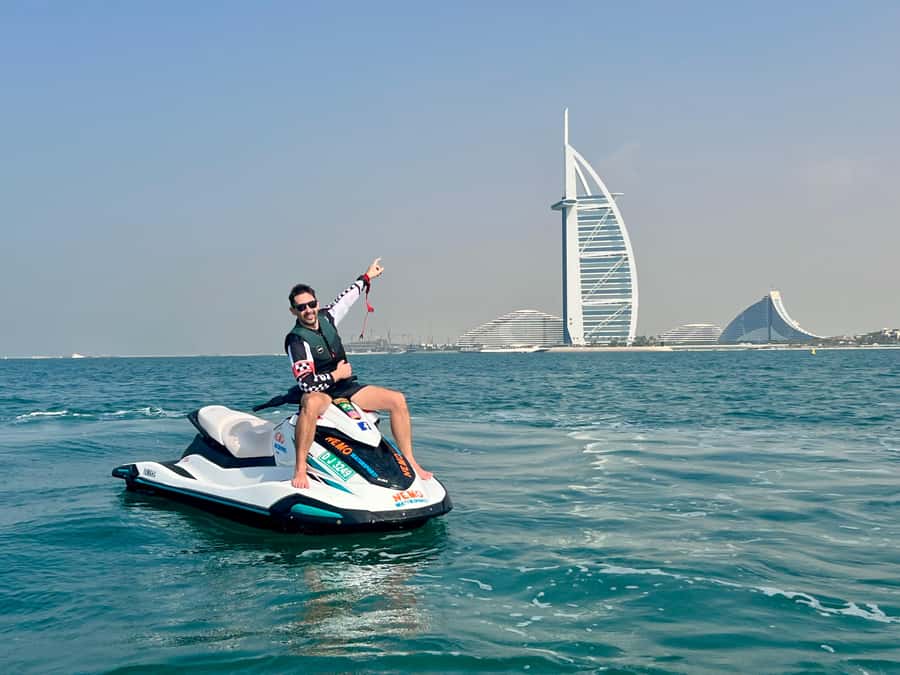 Dubai: Jetski to Burj Arab-Atlantis w Pic, Video & Icecream - Jumeirah Beach Hotel from the sea