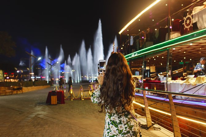 Dubai Luxury Canal Dinner Cruise with Optional Transfer - Dubai Creek Harbour, Business Bay, and the canal
