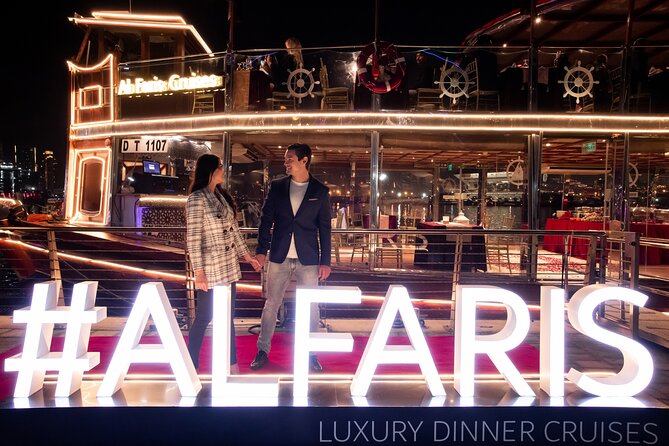 Dubai Luxury Canal Dinner Cruise with Optional Transfer - The waterfall bridge and Tolerance Bridge