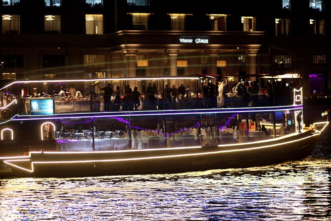 Dubai Luxury Canal Dinner Cruise with Optional Transfer - Choosing between indoor and upper-deck seating