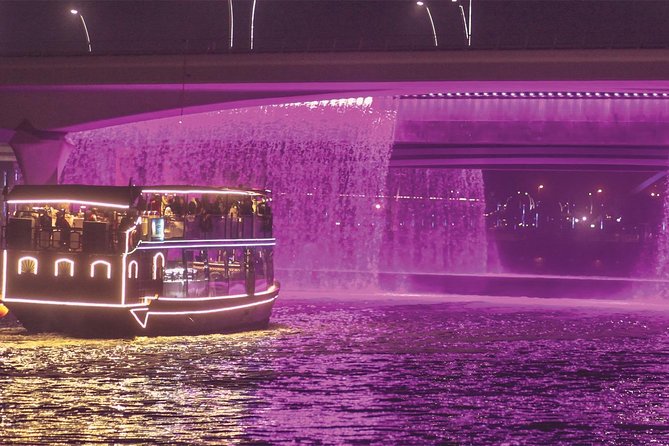 Dubai Luxury Canal Dinner Cruise with Optional Transfer - A dhow cruise with a modern Dubai view