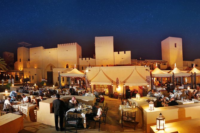 Dubai: Luxury Desert Fortress Dinner, Camel Ride & Live Shows - The 45-minute ride from Dubai to the fortress