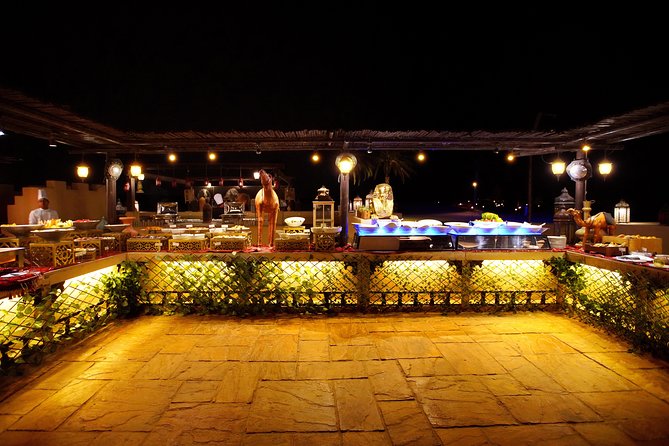 Dubai: Luxury Desert Fortress Dinner, Camel Ride & Live Shows - The Arabian Souq and the sales pitch