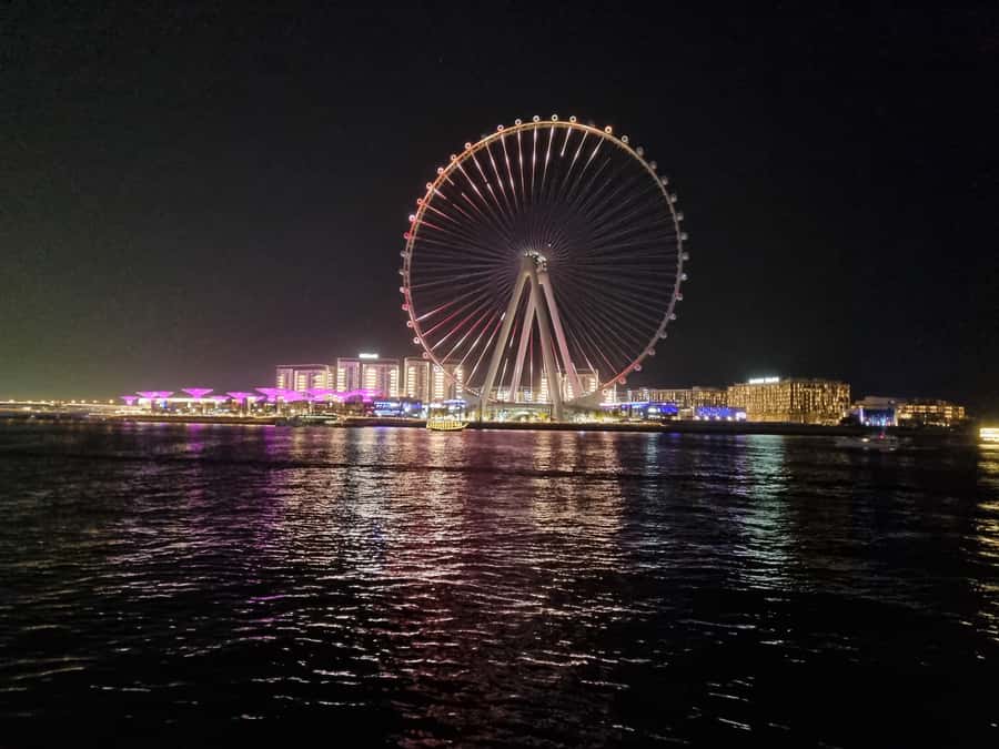 Dubai: Luxury Sightseeing Cruise with Food and Drinks - Ain Dubai and the wide-open views