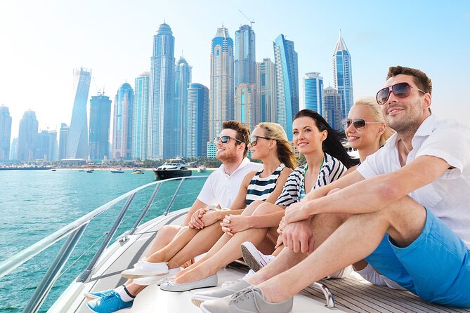 Dubai Marina 2 Hour Sunset Yacht Tour with Alcoholic Drinks - Ain Dubai and Bluewaters Island from the yacht