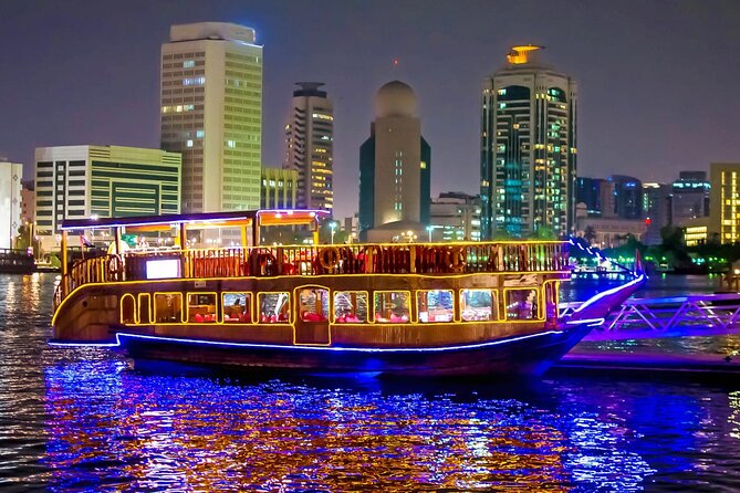 Dubai Marina Cruise Dinner with Entertainment Show - Dubai Marina after dark: the main reason to go