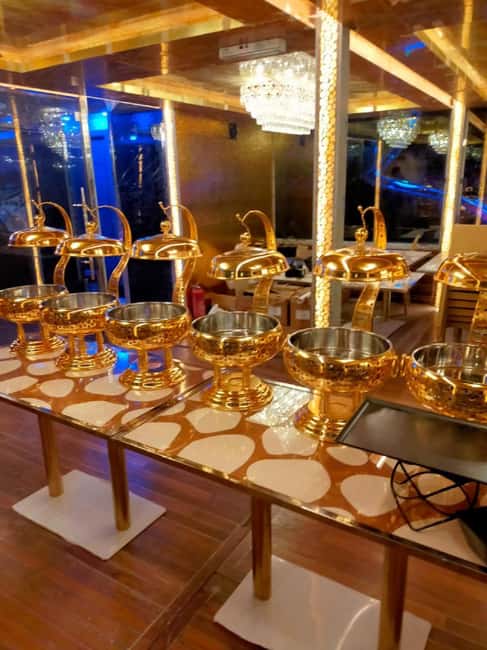 Dubai Marina Dhow Cruise: Dinner Buffet & Live Entertainment - Buffet dinner with international and Asian dishes