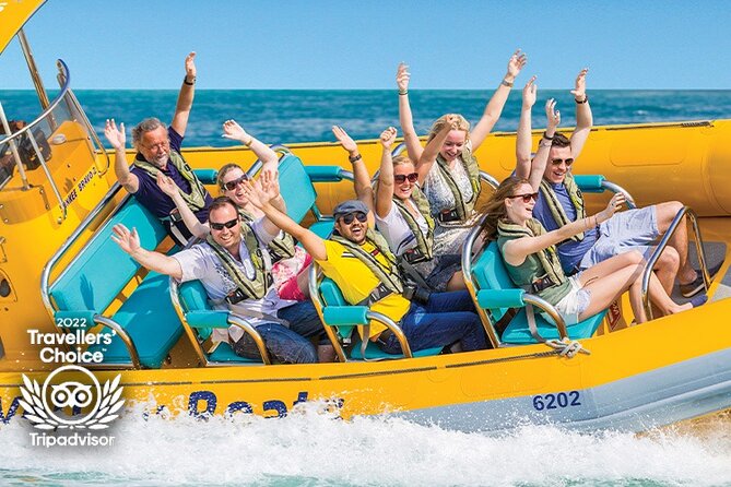 Dubai Marina Guided Sightseeing High-Speed Boat Tour - Palm Jumeirah from the open water