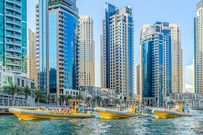 Dubai Marina Guided Sightseeing High-Speed Boat Tour - Choosing between the one-hour and longer options