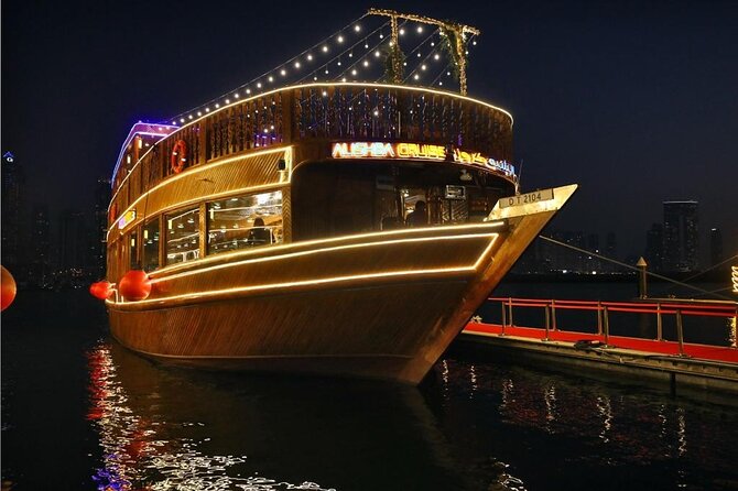 Dubai Marina Luxurious Dhow Cruise Dinner International Buffet - Key points to know before booking
