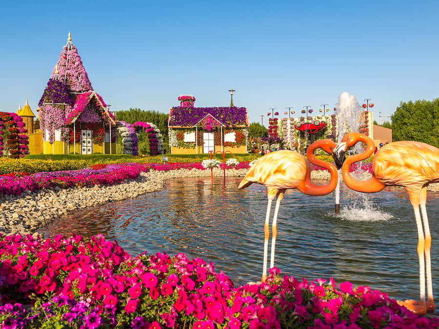 Dubai: Miracle Garden Entry Ticket with Hotel Transfer - Entering a garden built for photographs