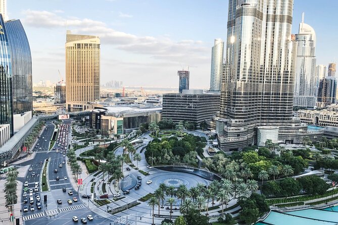 Dubai Modern City Tour with Mono Rail - Riding the Palm Monorail toward Atlantis