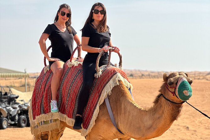 Dubai Morning 4 Seater Buggy Tour Sand Boarding & Camel ride - Camel riding adds a quieter pause