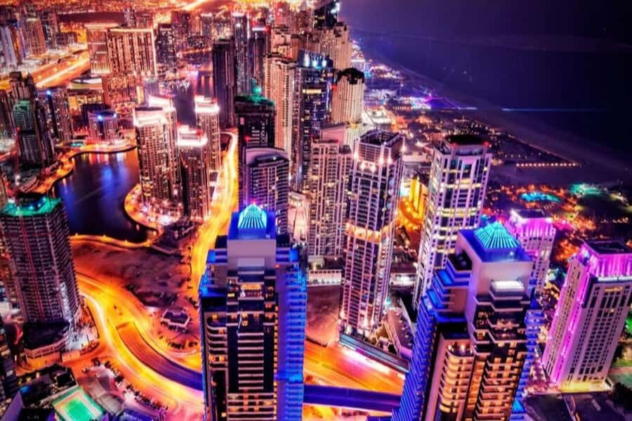 Dubai: Nighttime Guided City Tour by Van & Blue Water Island - Finishing at Dubai Mall