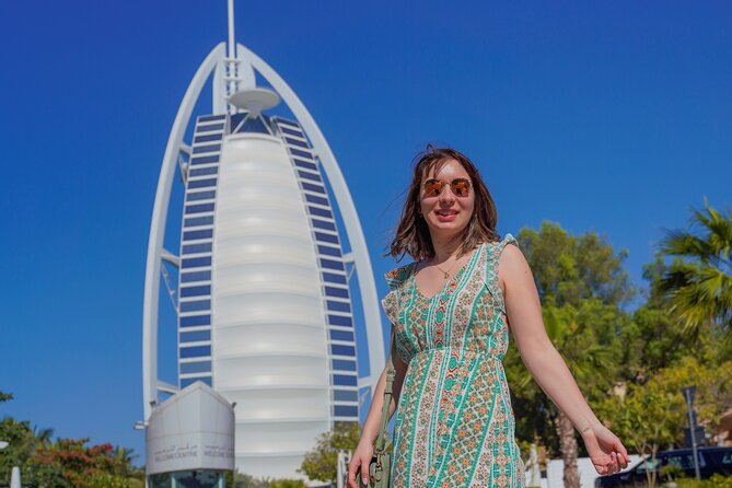 Dubai Old and Modern City Tour with Blue Mosque Visit - Burj Al Arab from Jumeirah Beach