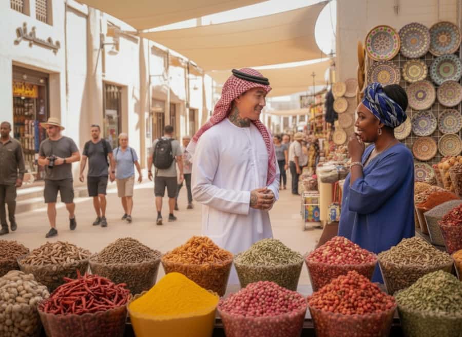 Dubai: Old Town, Street Food, Creek, Souks, & Emirati House - Starting at Al Khayma Heritage Restaurant