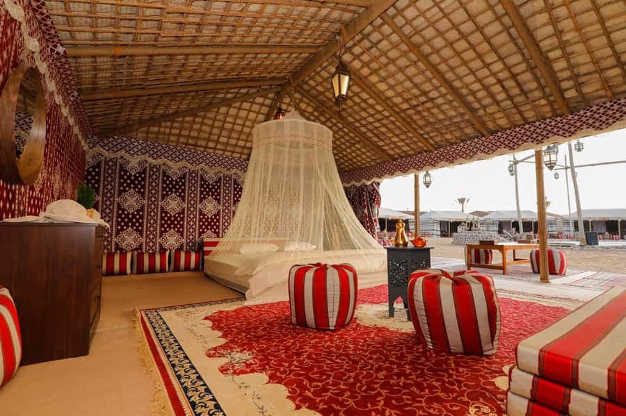 Dubai: Overnight Safari, Dinner, Stargazing & Al Khayma Camp - Al Khayma Camp, coffee, camels, and camp life